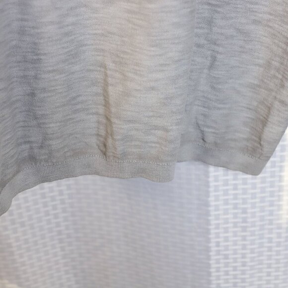 Tommy Bahama Reversible Size XL grey marled long sleeve lightweight sweater - Picture 11 of 14